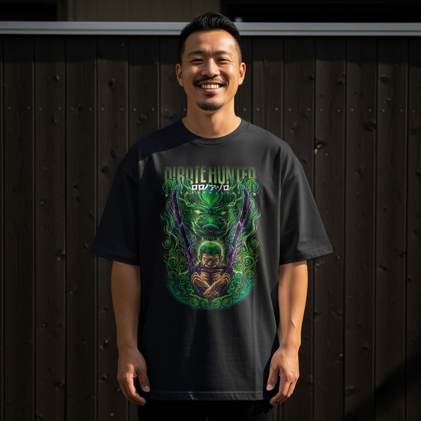 Dirote Hunter Graphic Shirt with Unique Artwork Design