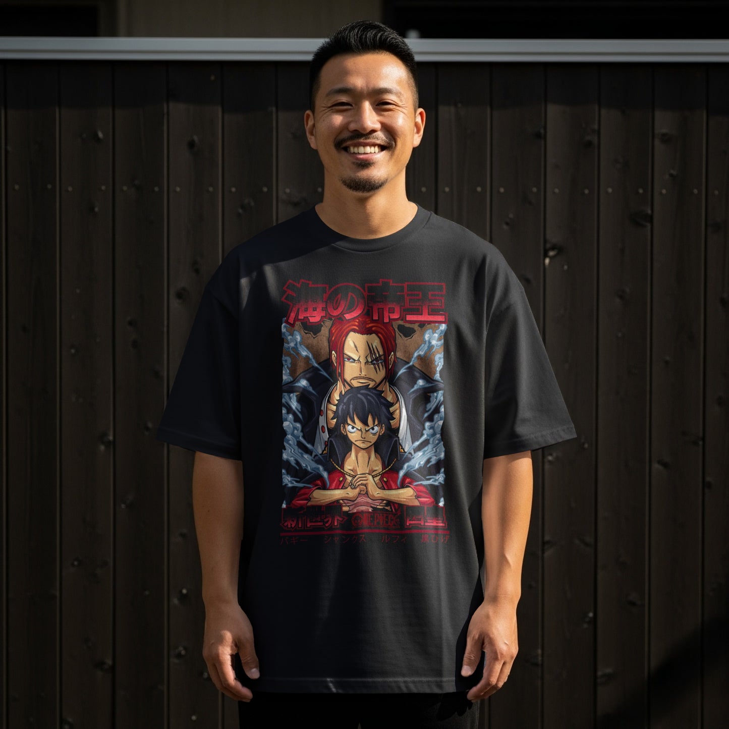 Anime Characters Poster Style Graphic T-Shirt