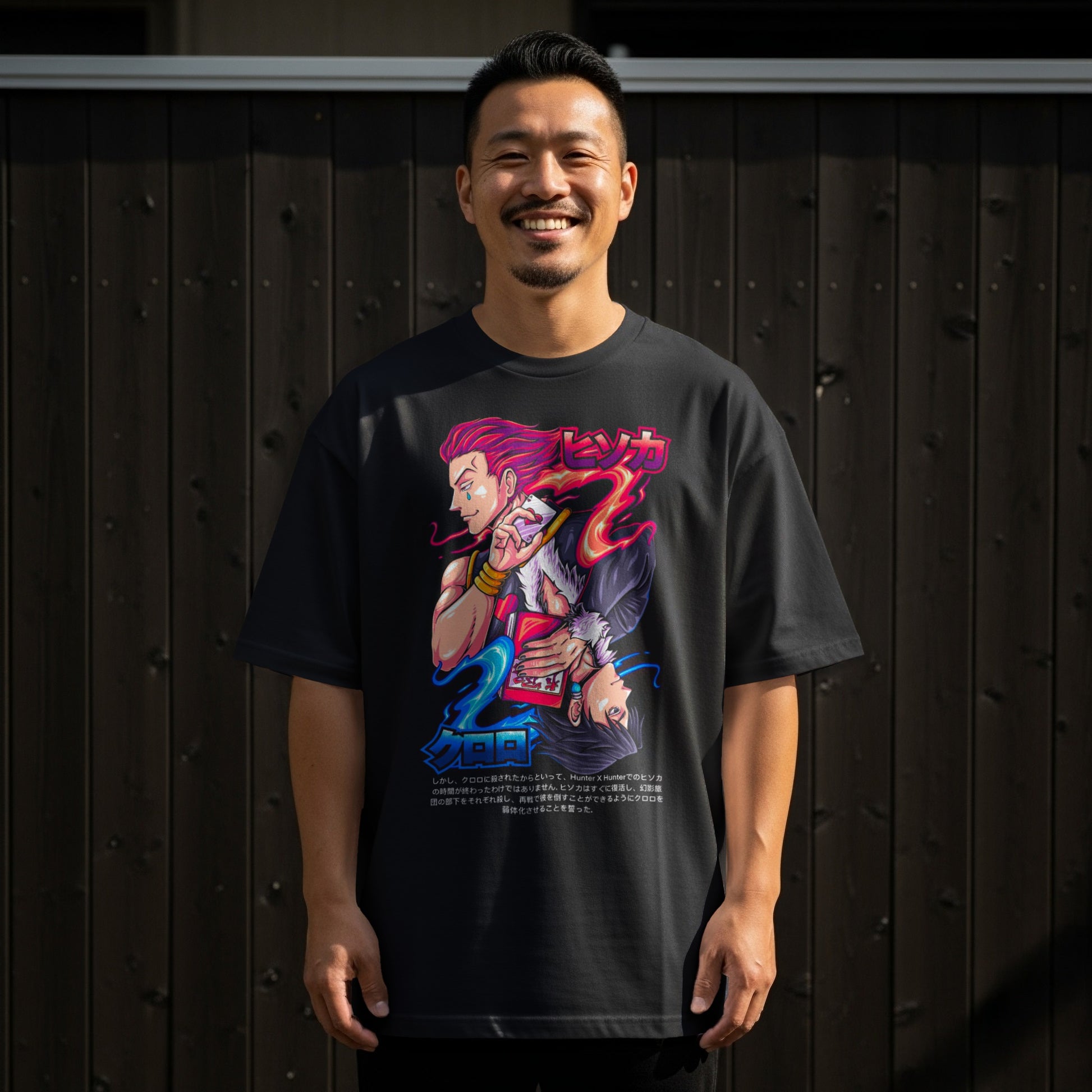 Hisoka Graphic Anime Design Oversized T-Shirt