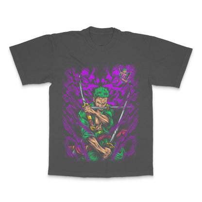 Anime Swordsman Graphic Tee Vibrant Colors Shirt