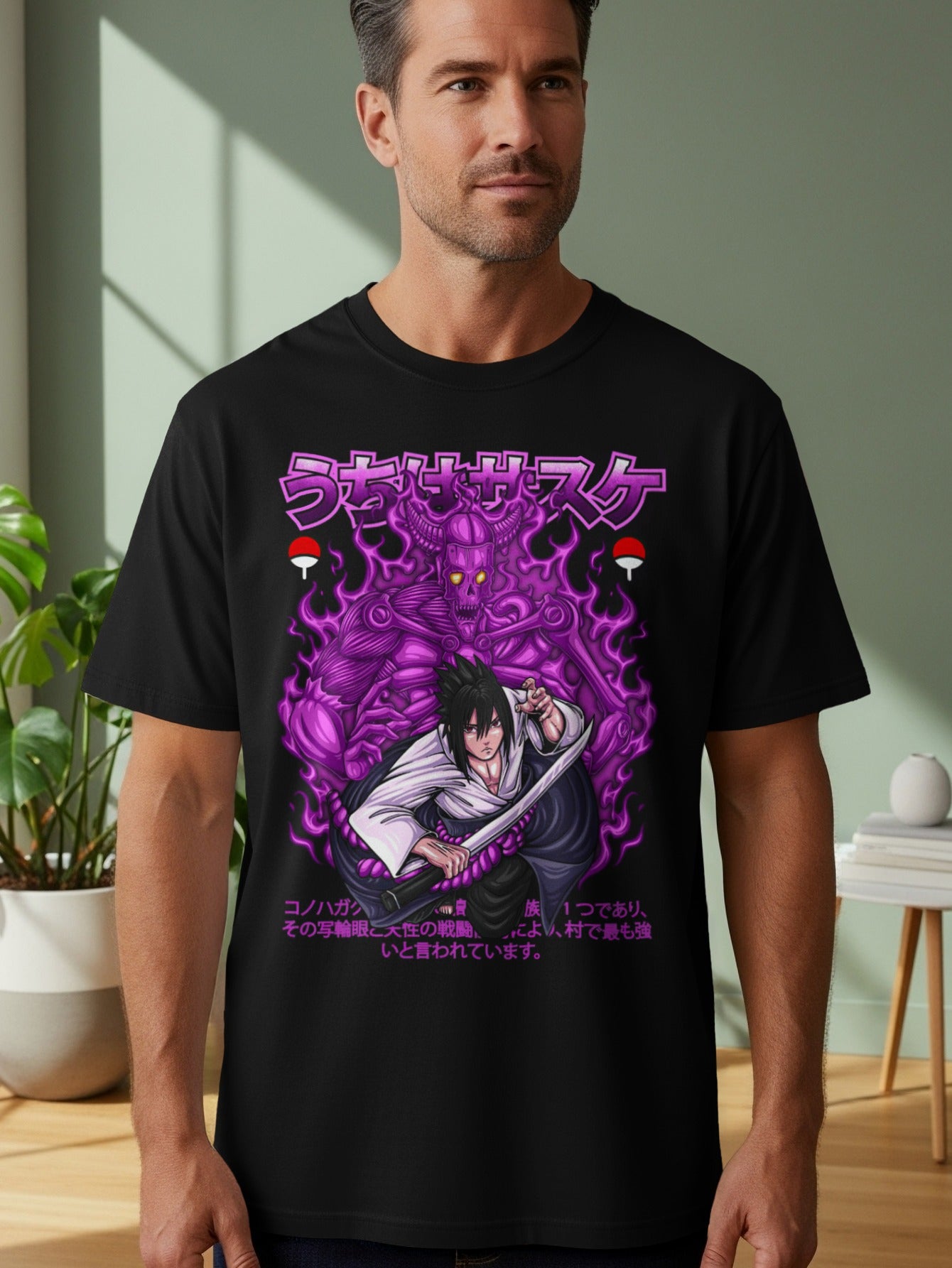 Uchiha Sasuke Japanese Anime Graphic T-shirt