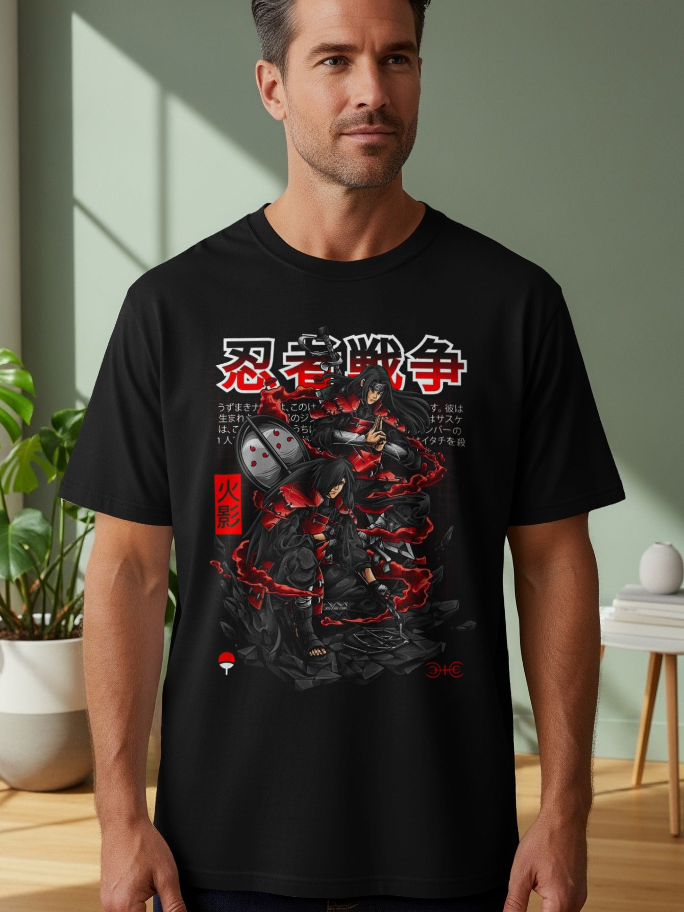 Ninja Warrior Battle Graphic Anime T-Shirt