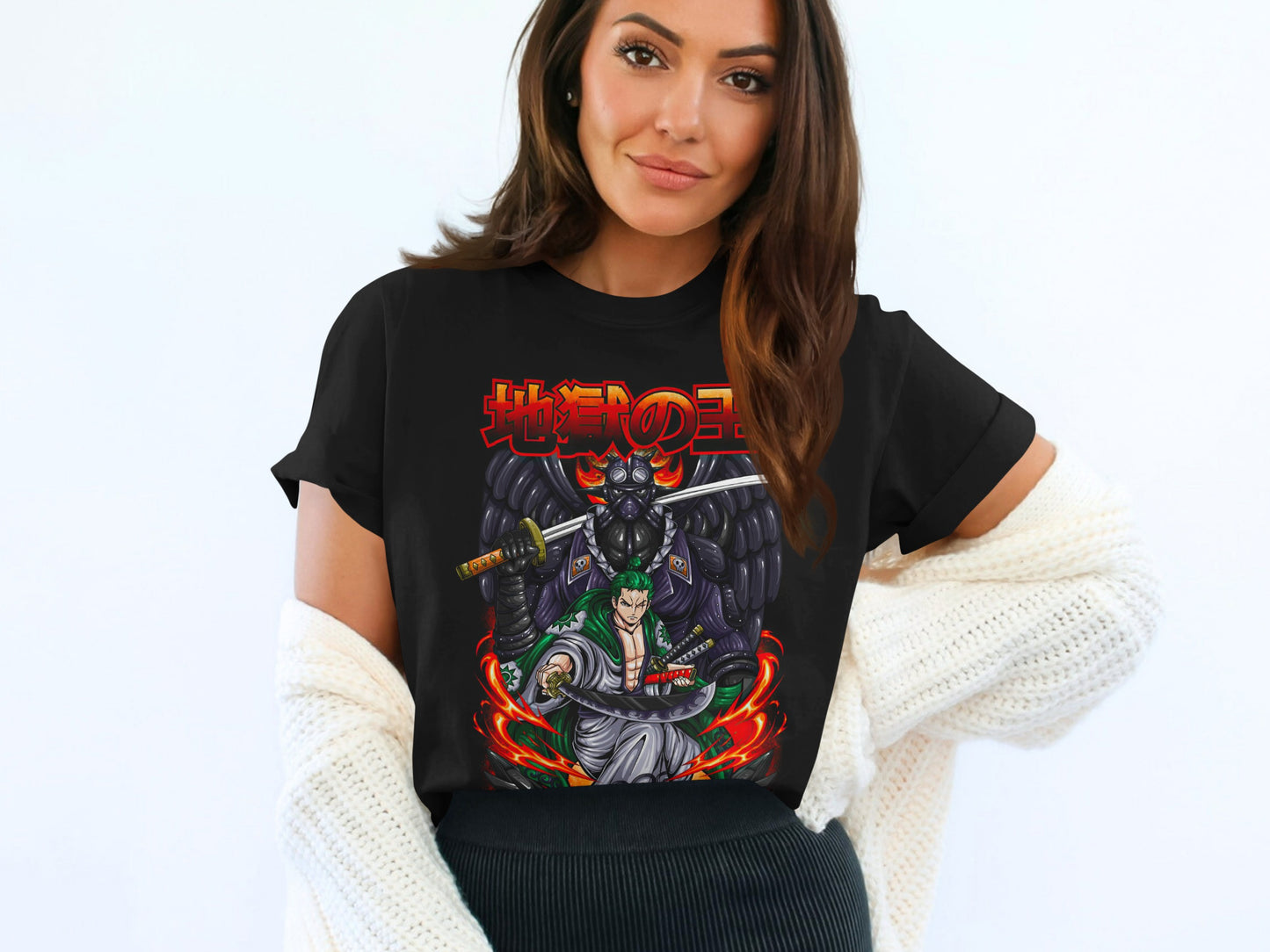 Japanese Samurai Warrior Graphic Design T-Shirt