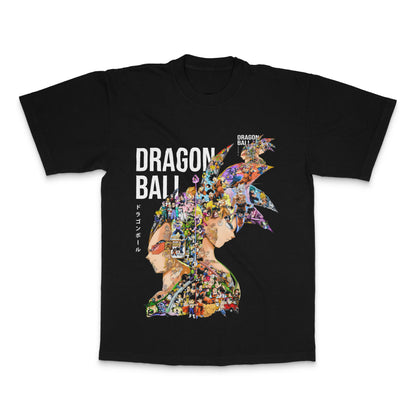 Dragon Ball Z Colorful Character Collage T-shirt