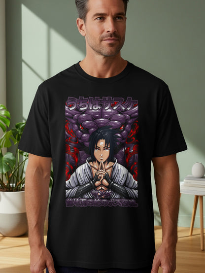 Uchiha Sasuke Character Graphic Art T-shirt