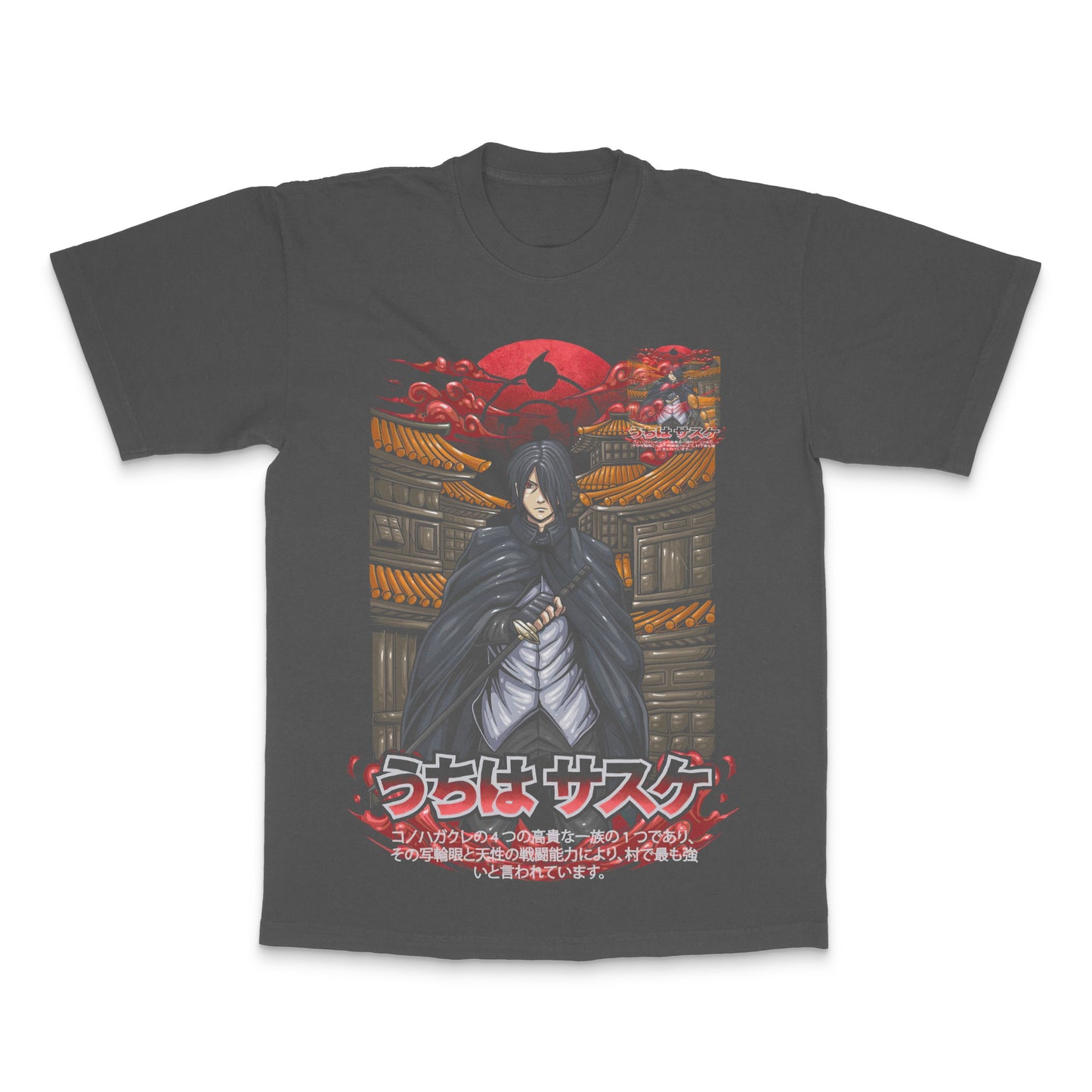 Uchiha Sasuke Anime Character Graphic T-Shirt