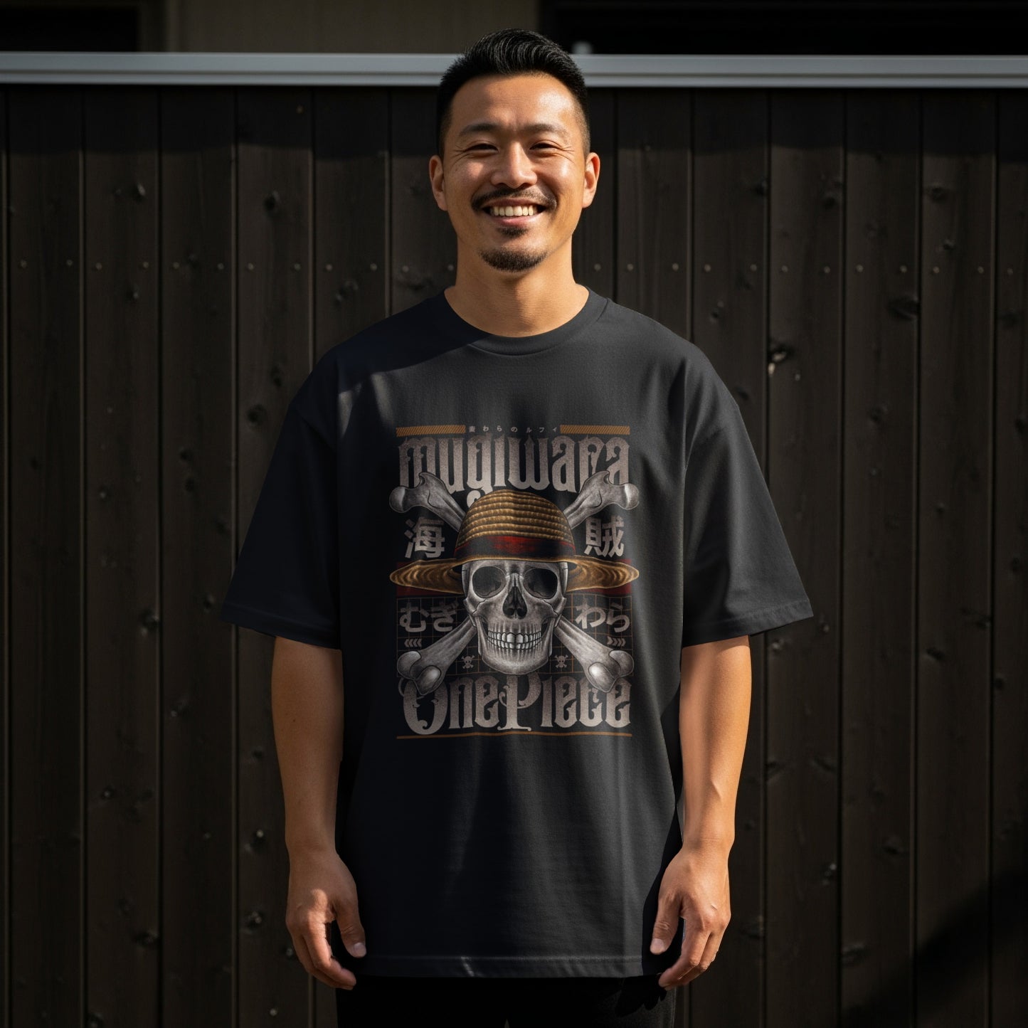 Mugiwara One Piece Skull Design Graphic T-Shirt