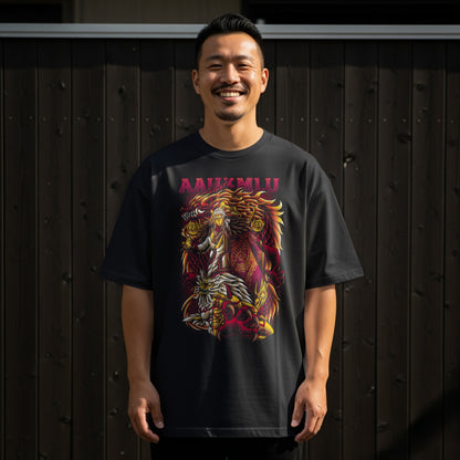 Dragon Warrior Graphic Design Short Sleeve T-Shirt