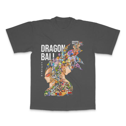 Dragon Ball Colorful Character Collage T-Shirt