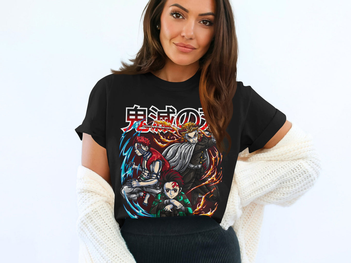 Stylish Anime Characters Graphic Printed T-Shirt