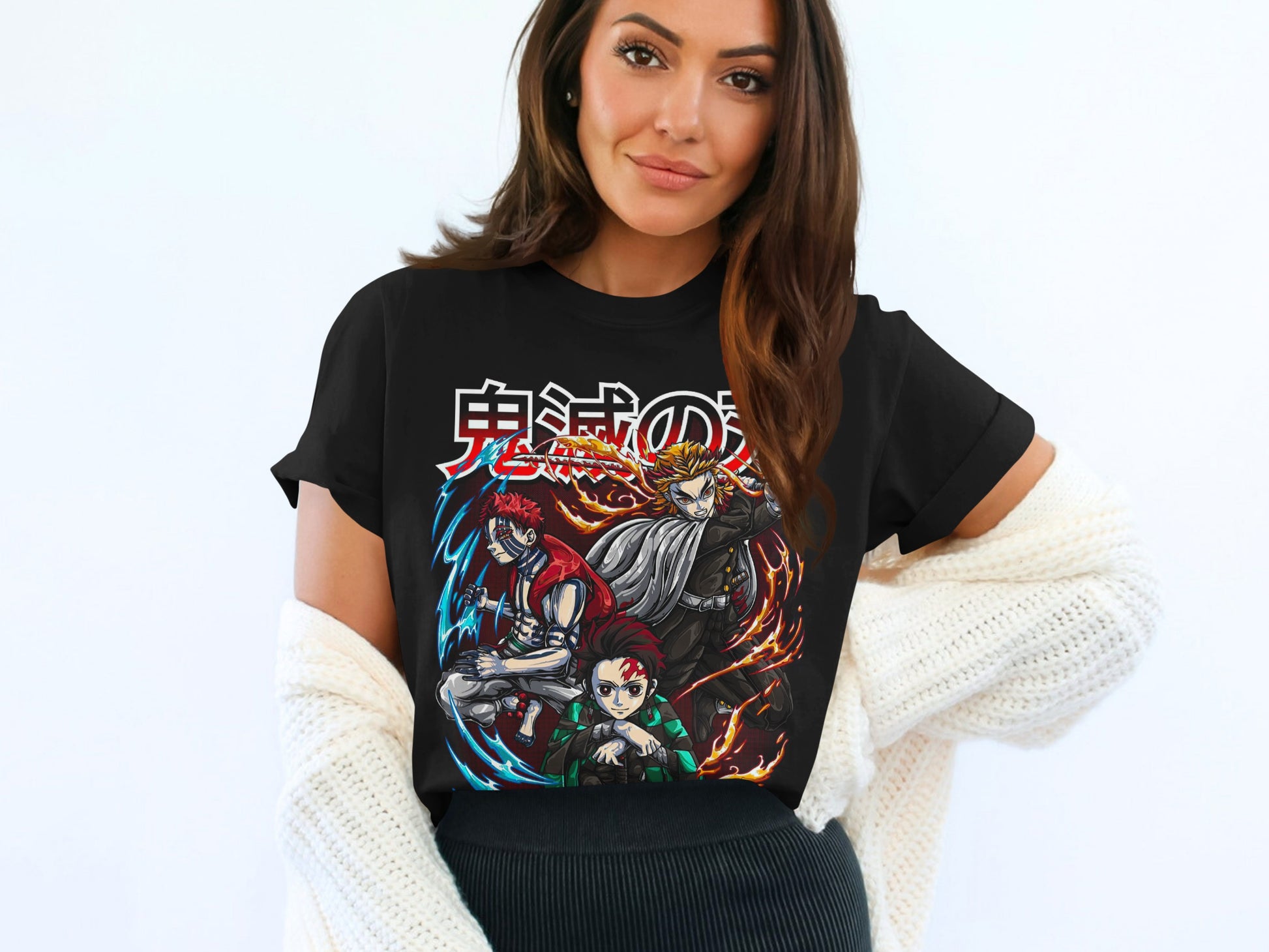 Stylish Anime Characters Graphic Printed T-Shirt