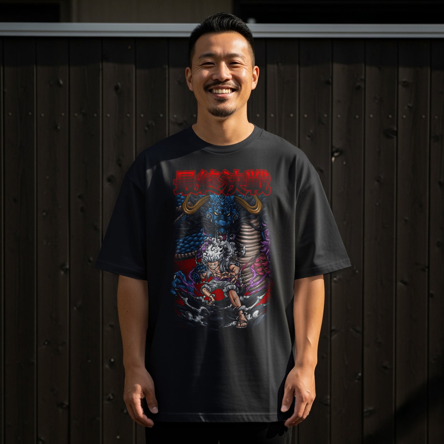 Bold Graphic Tee with Japanese Art Design T-shirt