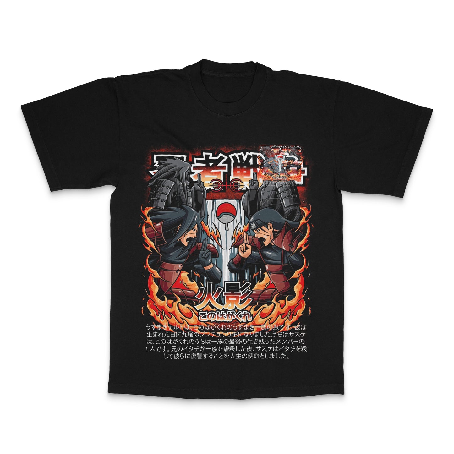 Anime Duo Showdown Graphic Printed T-Shirt