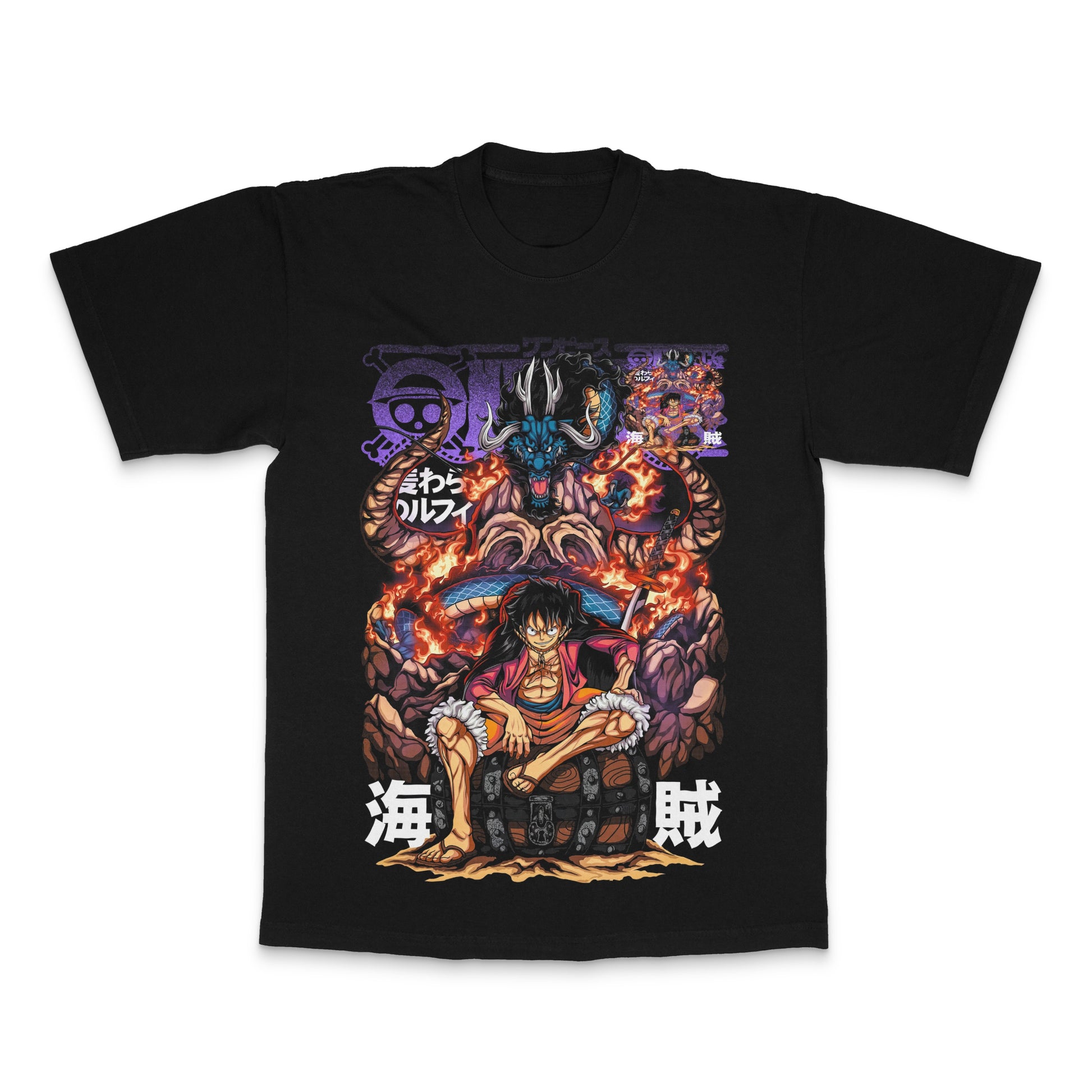 Striking Anime Character Graphic Design T-shirt