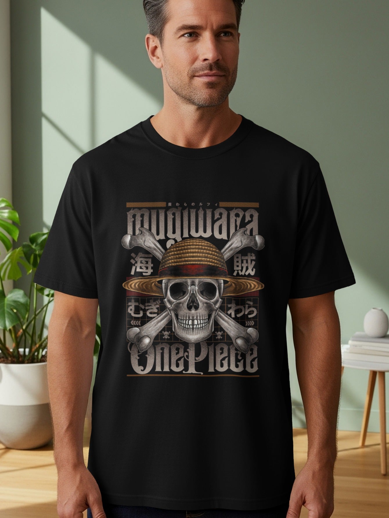 Mugiwara Skull and Crossbones One Piece T-Shirt