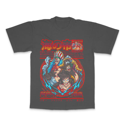 Epic Anime Character Battle Graphic T-Shirt