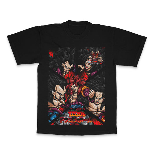 Action-Packed Anime Characters Graphic Tee
