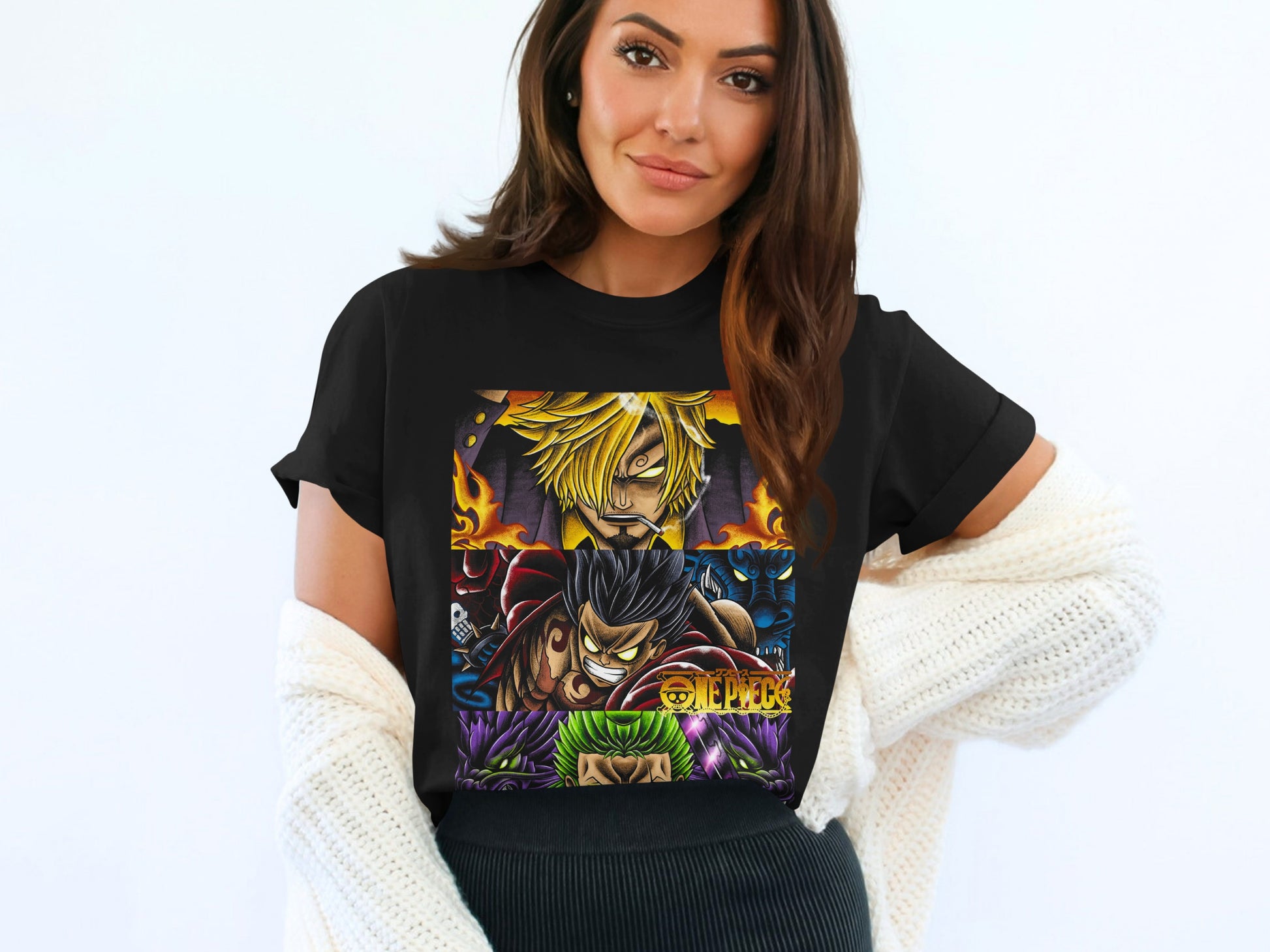 One Piece Anime Characters Graphic T-Shirt for Fans