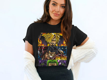 One Piece Anime Characters Graphic T-Shirt for Fans
