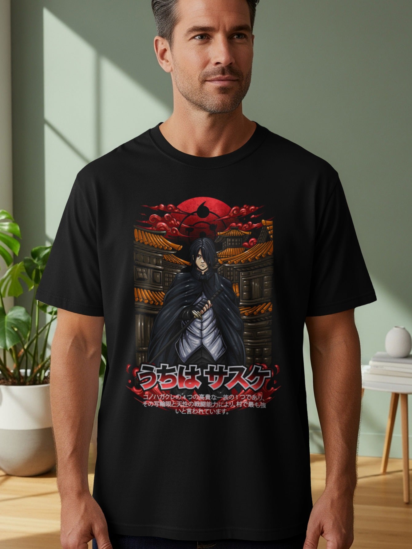 Uchiha Sasuke Japanese Anime Graphic Shirt Product