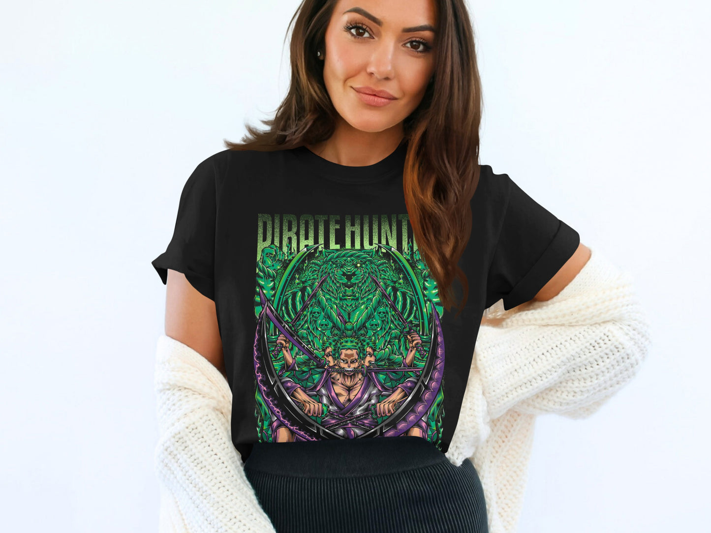 Pirate Hunter Graphic Tee with Vibrant Design Shirt