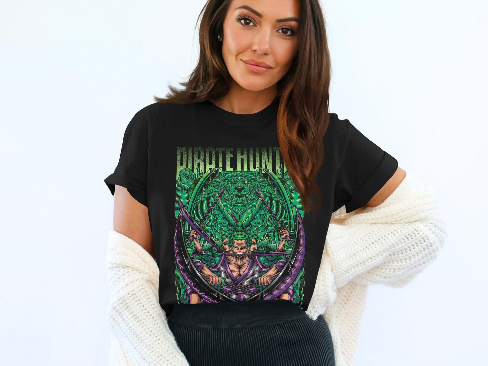 Pirate Hunter Graphic Tee with Vibrant Design Shirt