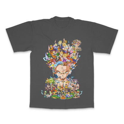 Colorful Anime Characters Graphic Design Shirt