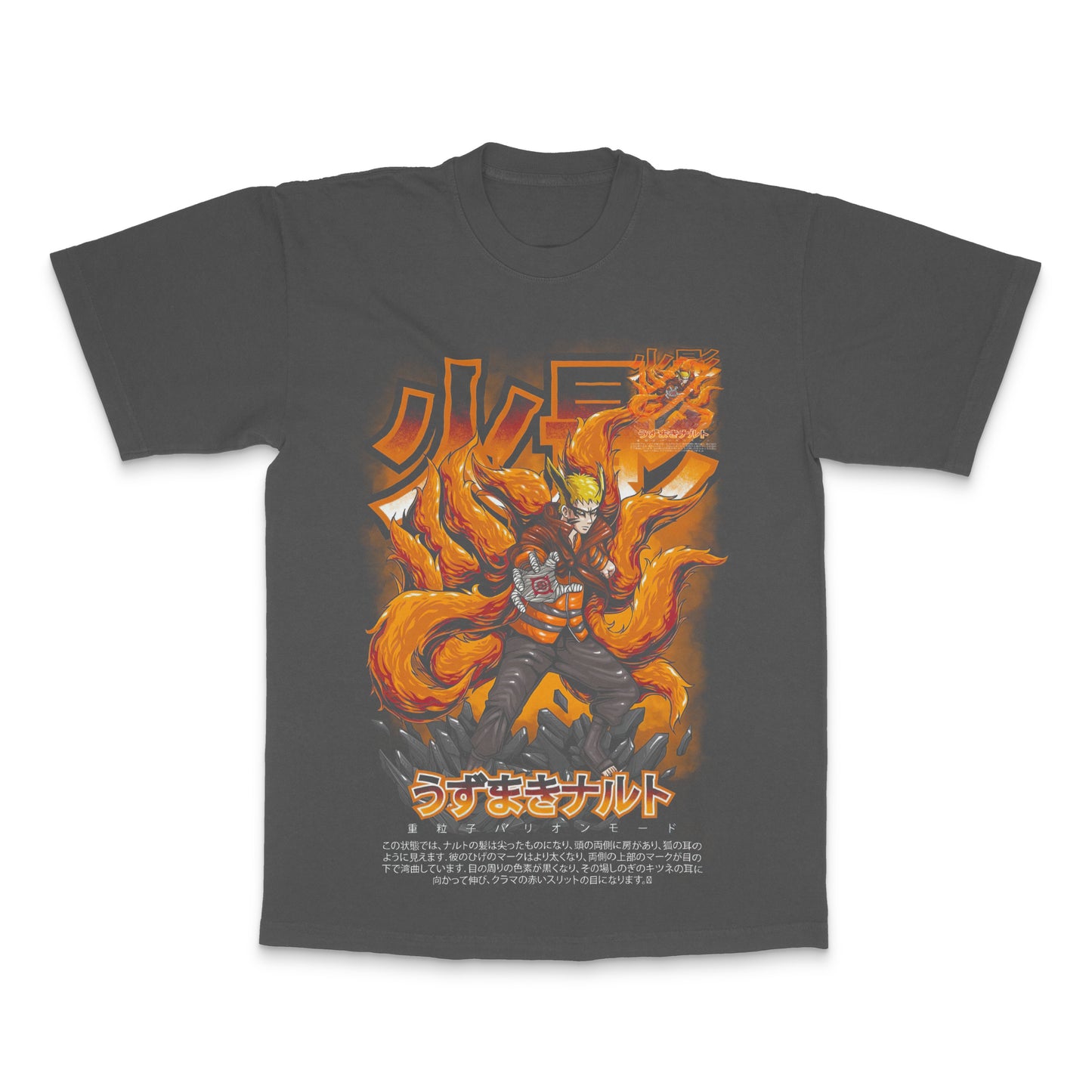Fire Dragon Anime Character Printed Graphic T-shirt