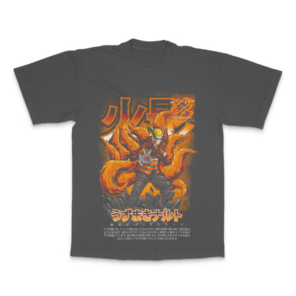 Fire Dragon Anime Character Printed Graphic T-shirt
