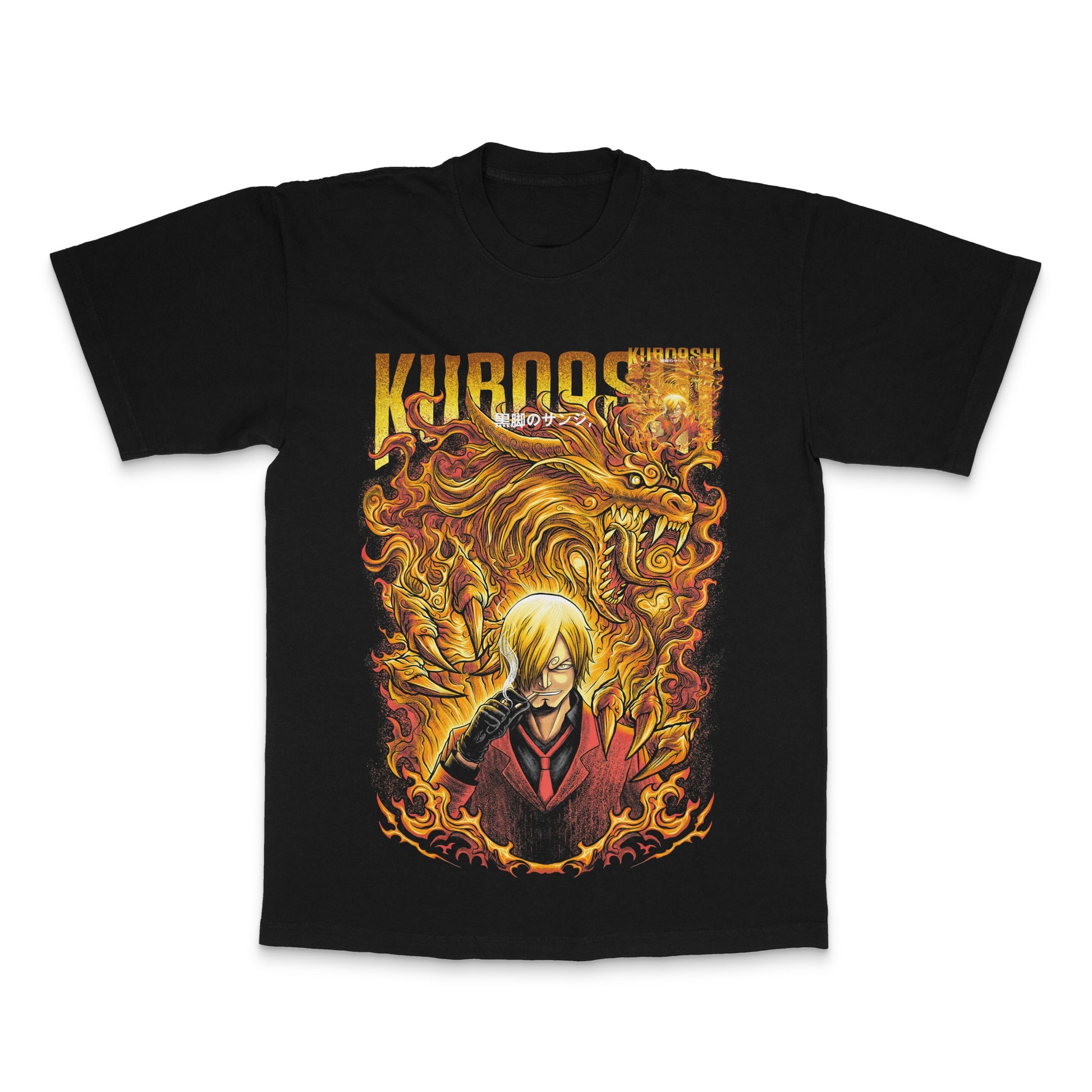 KUROOSHI Anime Character Fire Dragon T-Shirt