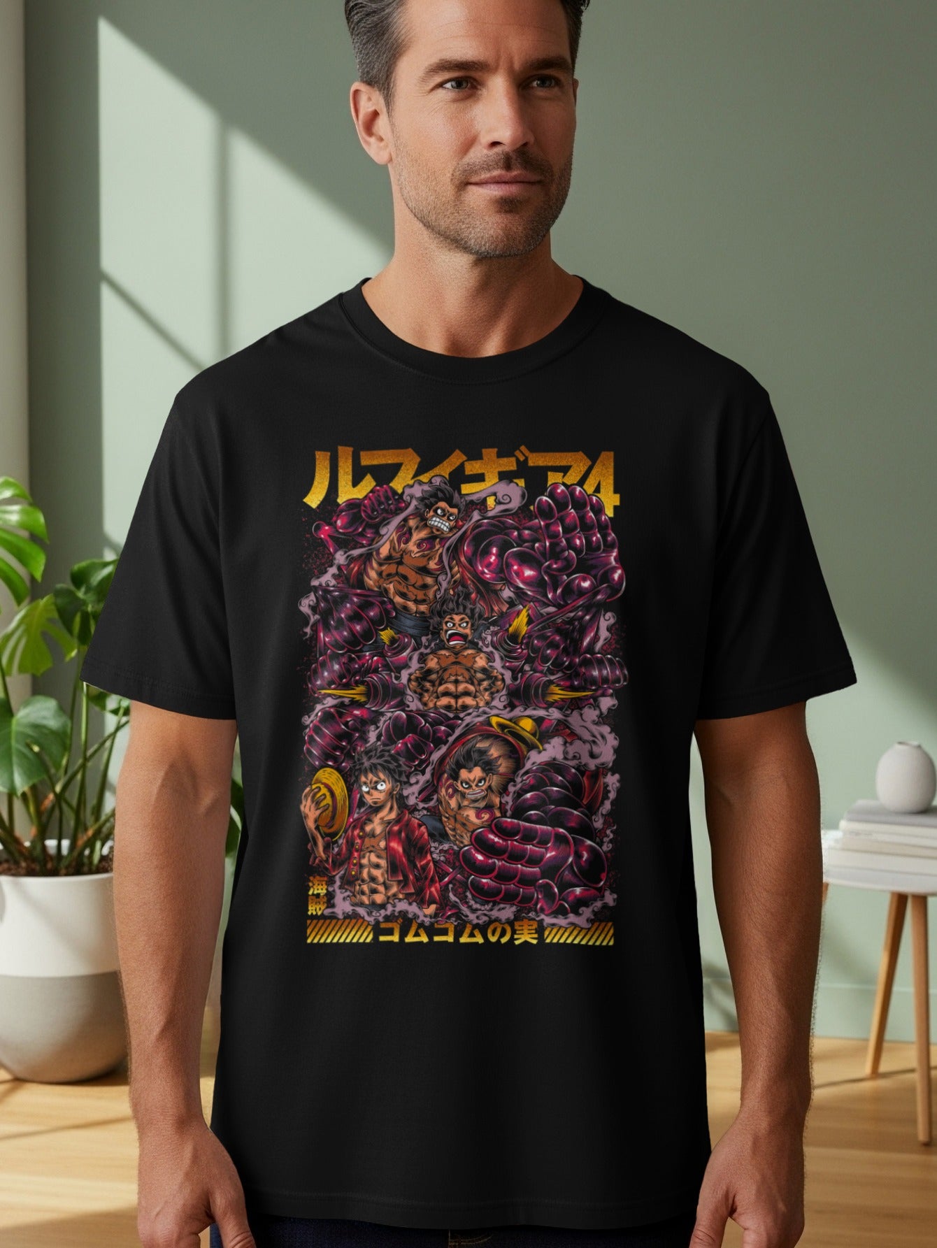 Vibrant Anime Character T-shirt with Bold Artwork