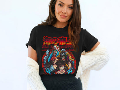 海の帝王 Anime Graphic Tee Shirt for Fans
