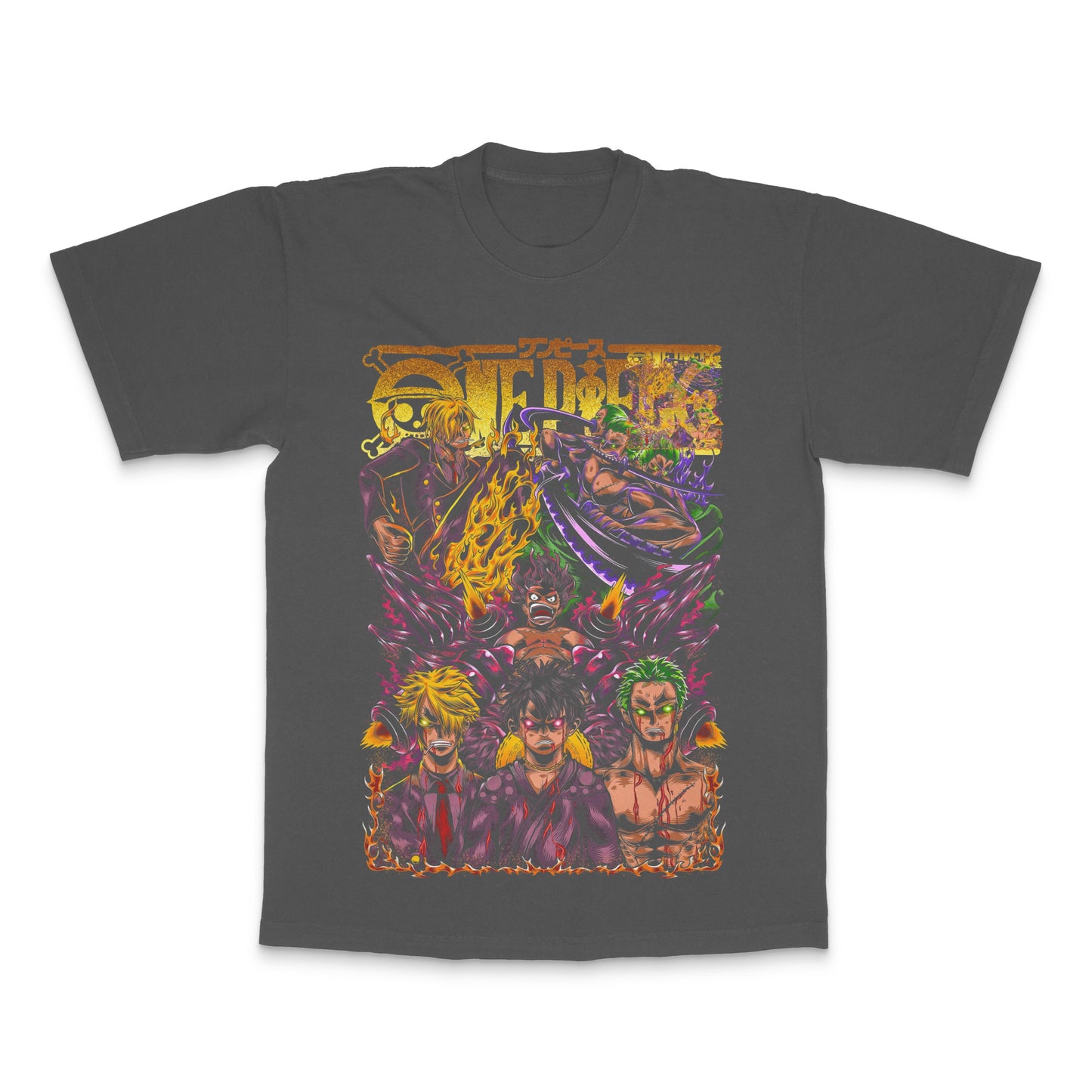 Vibrant Anime Graphic Character Illustration T-Shirt