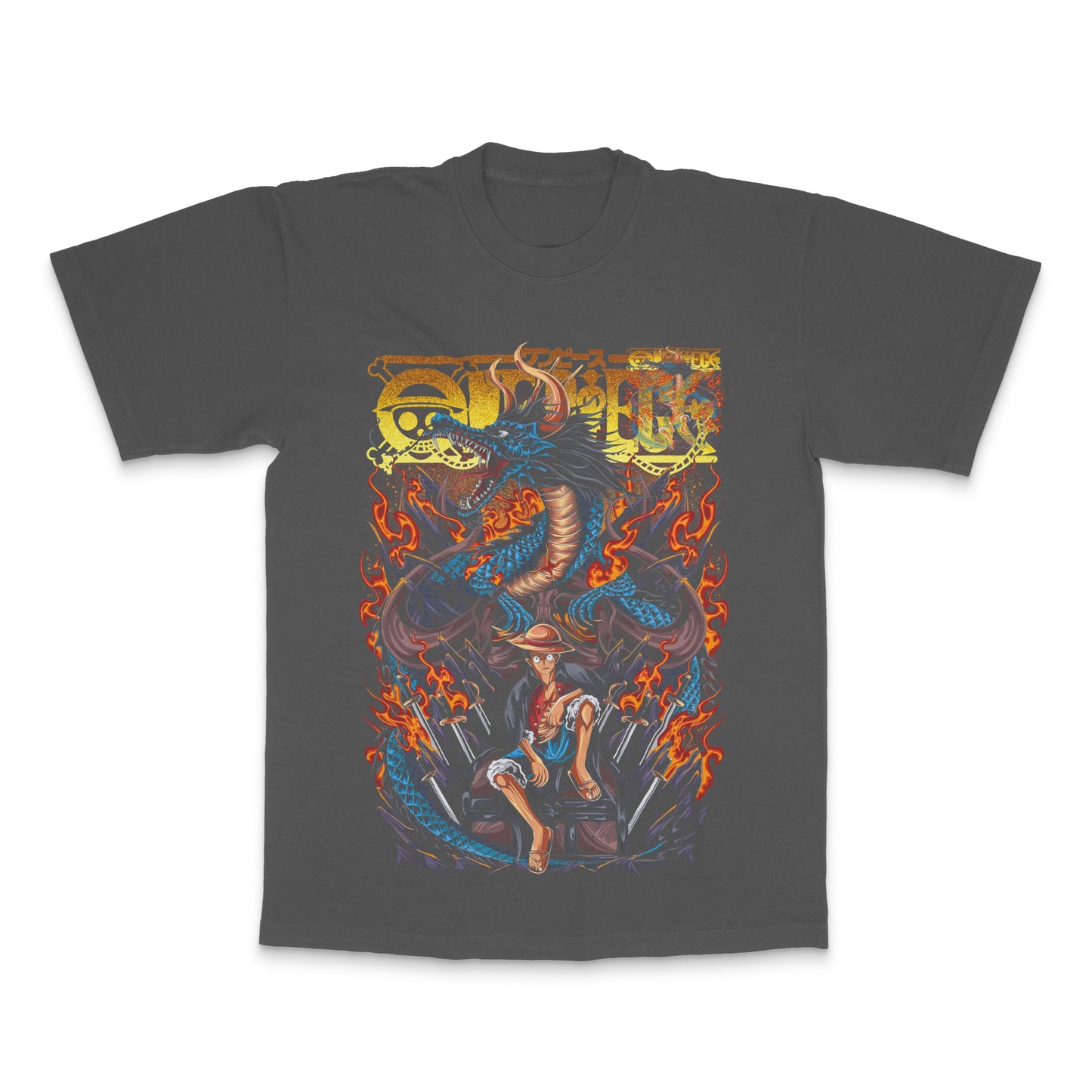 Dramatic Dragon Animation Scene Graphic Tee