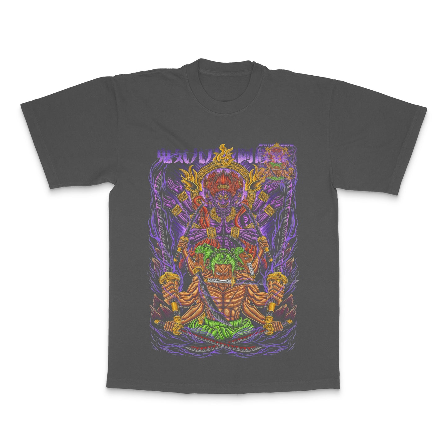 Vibrant Multicolored Graphic Design T-Shirt Product
