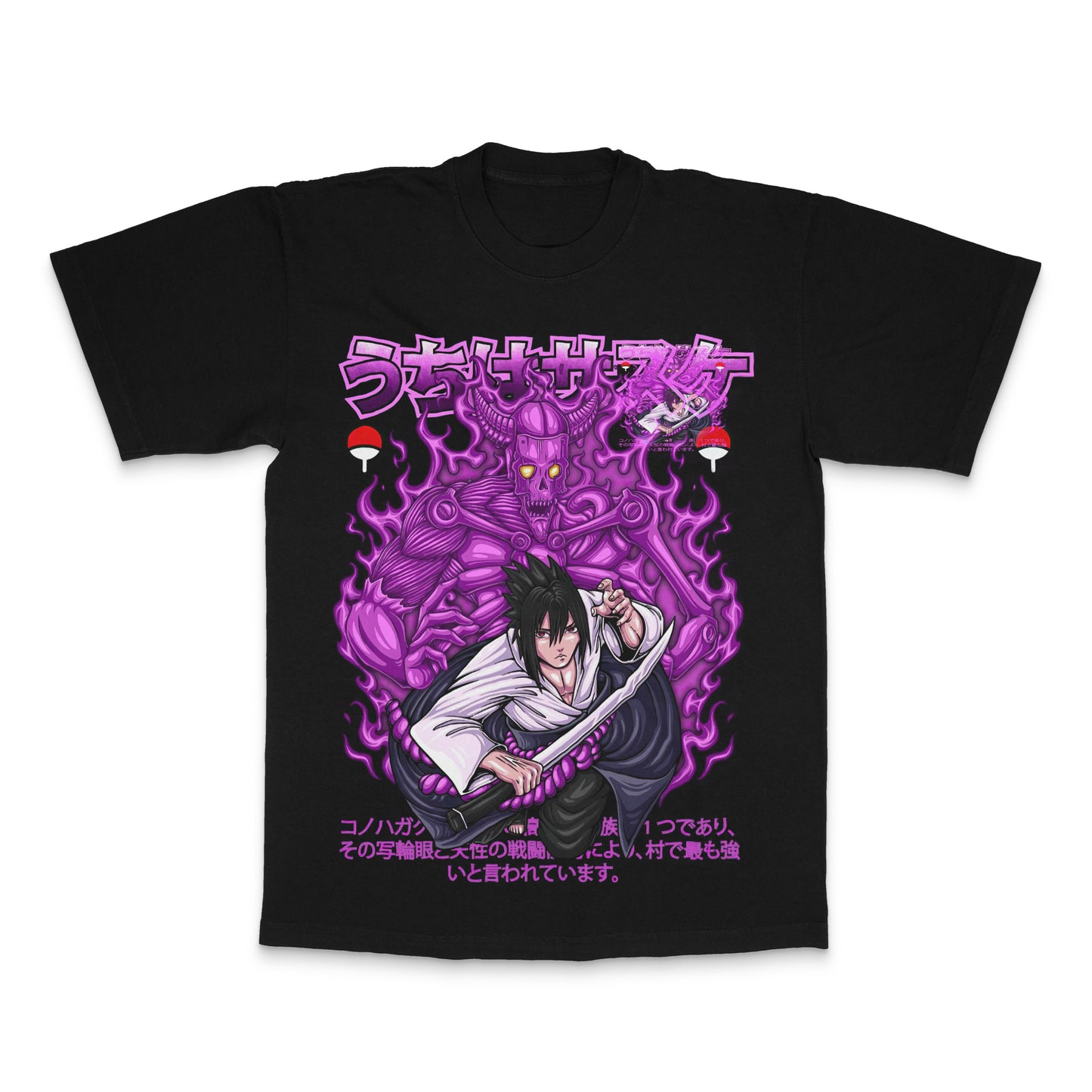 Uchiha Sasuke Anime Warrior Graphic T-Shirt