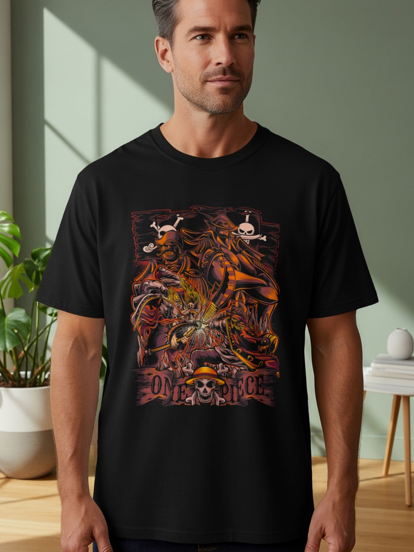One Piece Anime Graphic Design T-shirt
