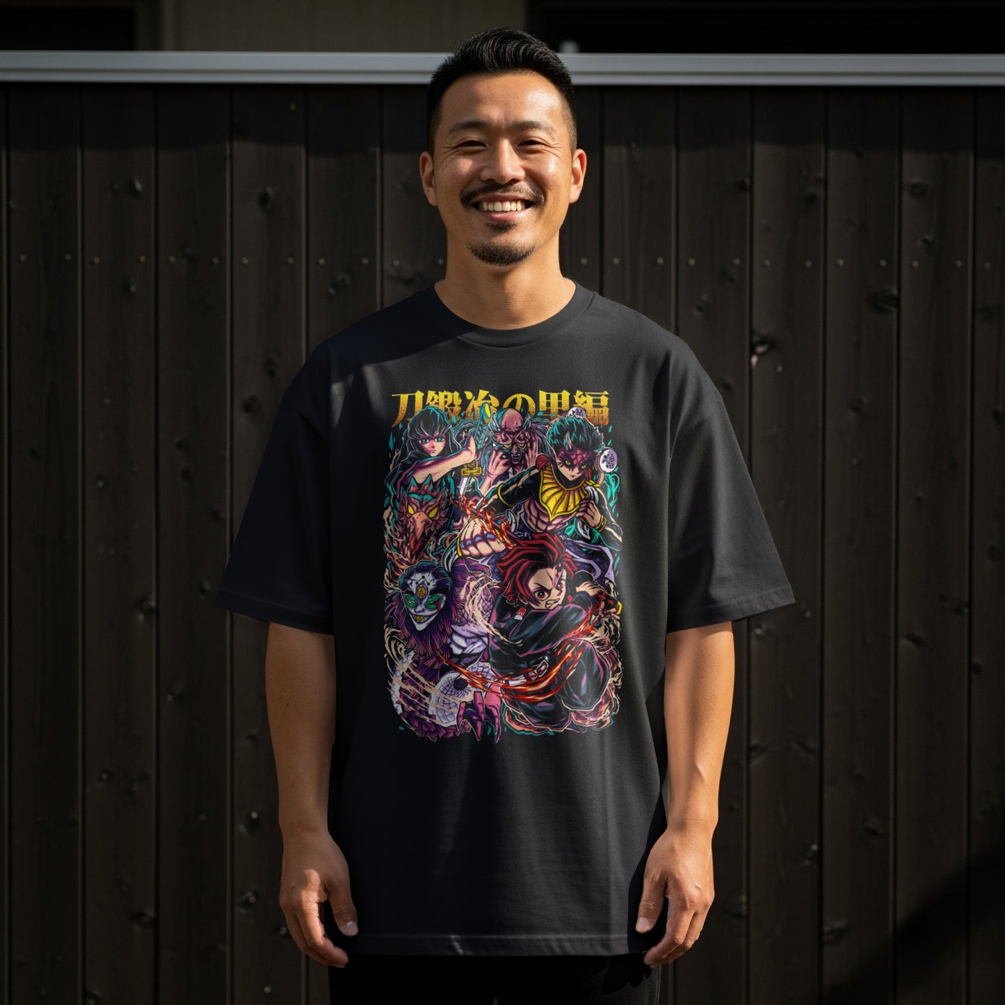 Vibrant Character Art Graphic Tee with Bold Design