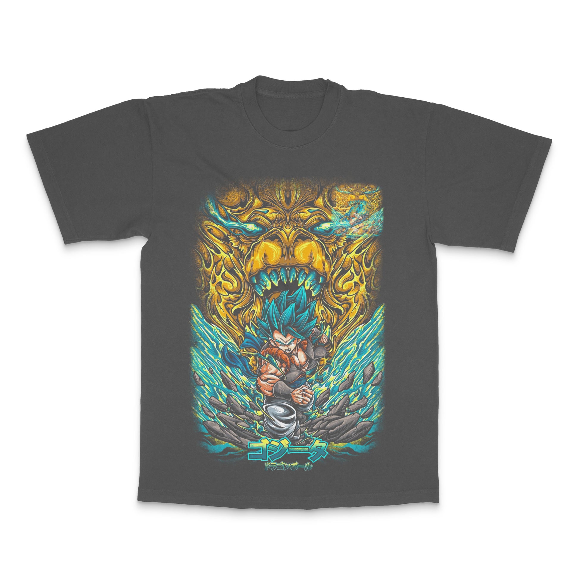 Fierce Anime Character Graphic Dark T-Shirt