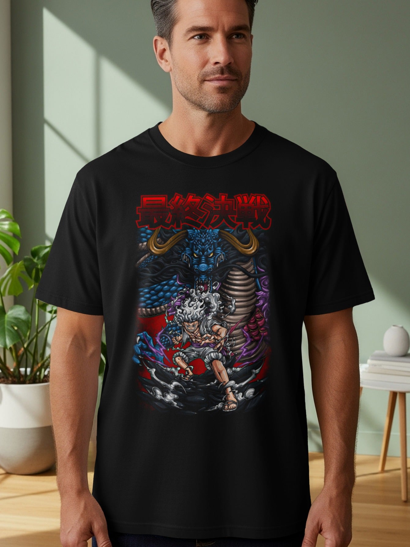 Final Battle Japanese Warrior Graphic T-Shirt
