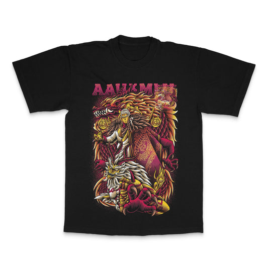 Mythical Dragon Warrior Graphic T-Shirt