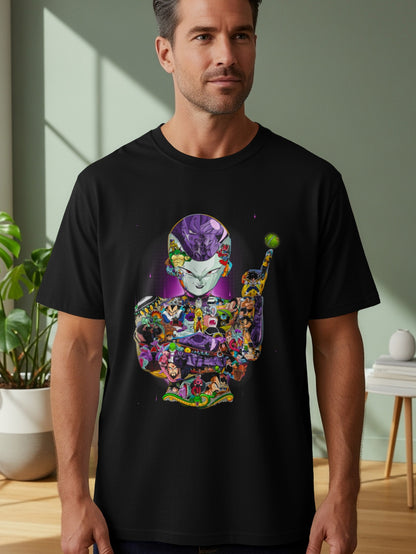 Anime Villains Collage Graphic Tee Shirt