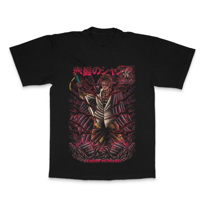 Akagami No Shanks Graphic Black T-Shirt