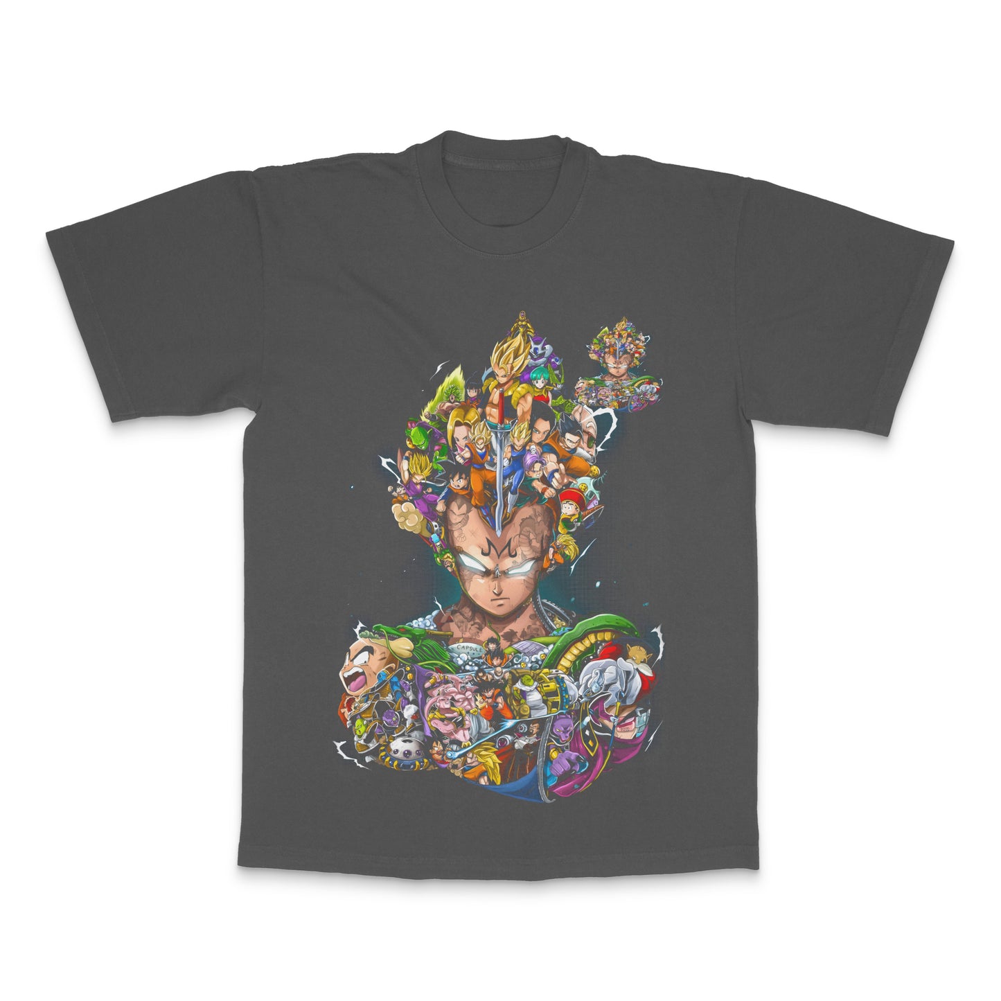 Dragon Ball Z Characters Collage Graphic T-Shirt