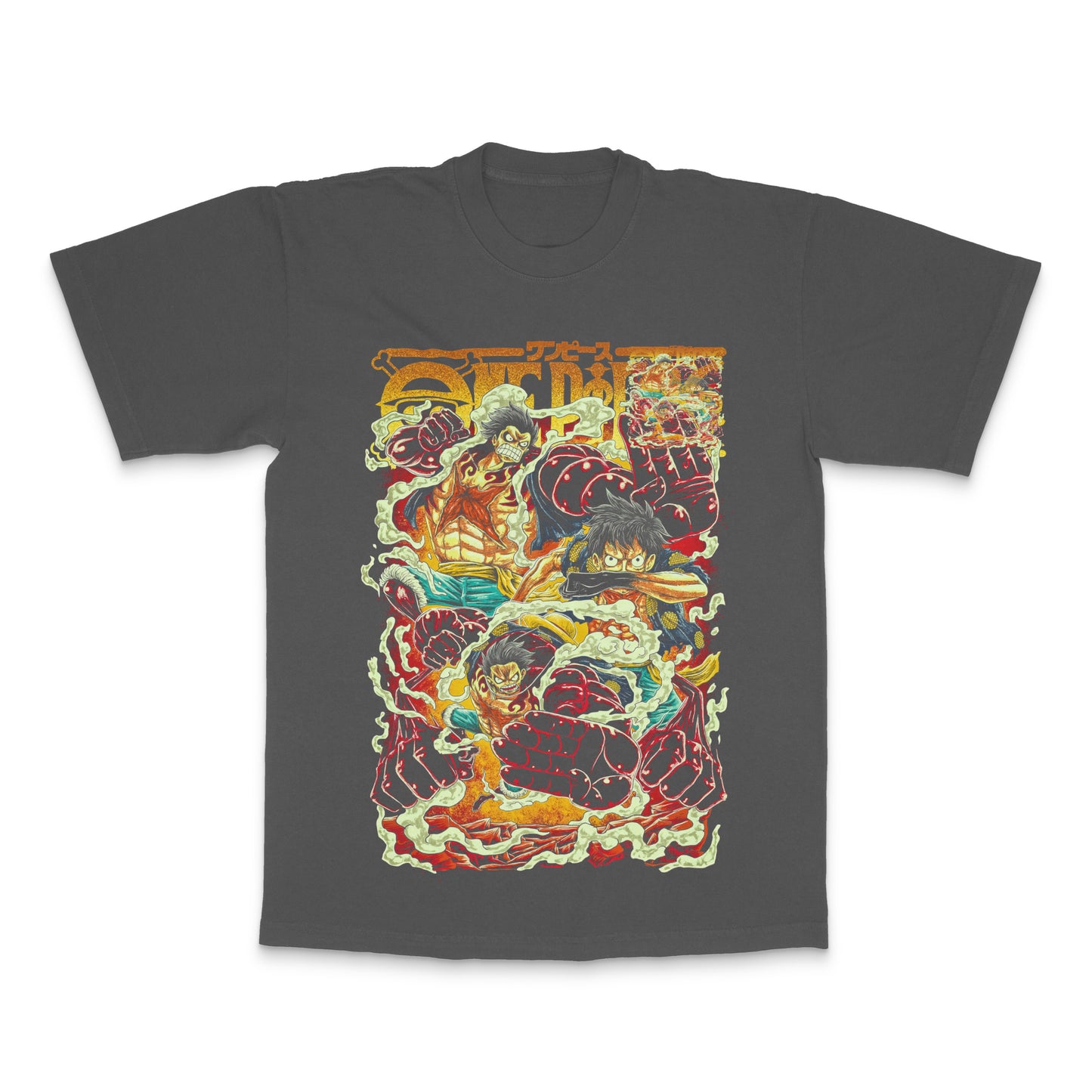 One Piece Anime Characters Battle Graphic T-Shirt
