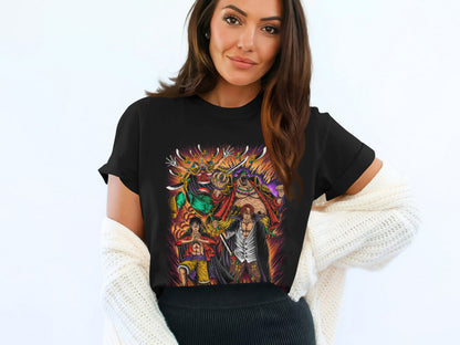 Anime Fantasy Warrior Graphic Tee for Fans Shirt