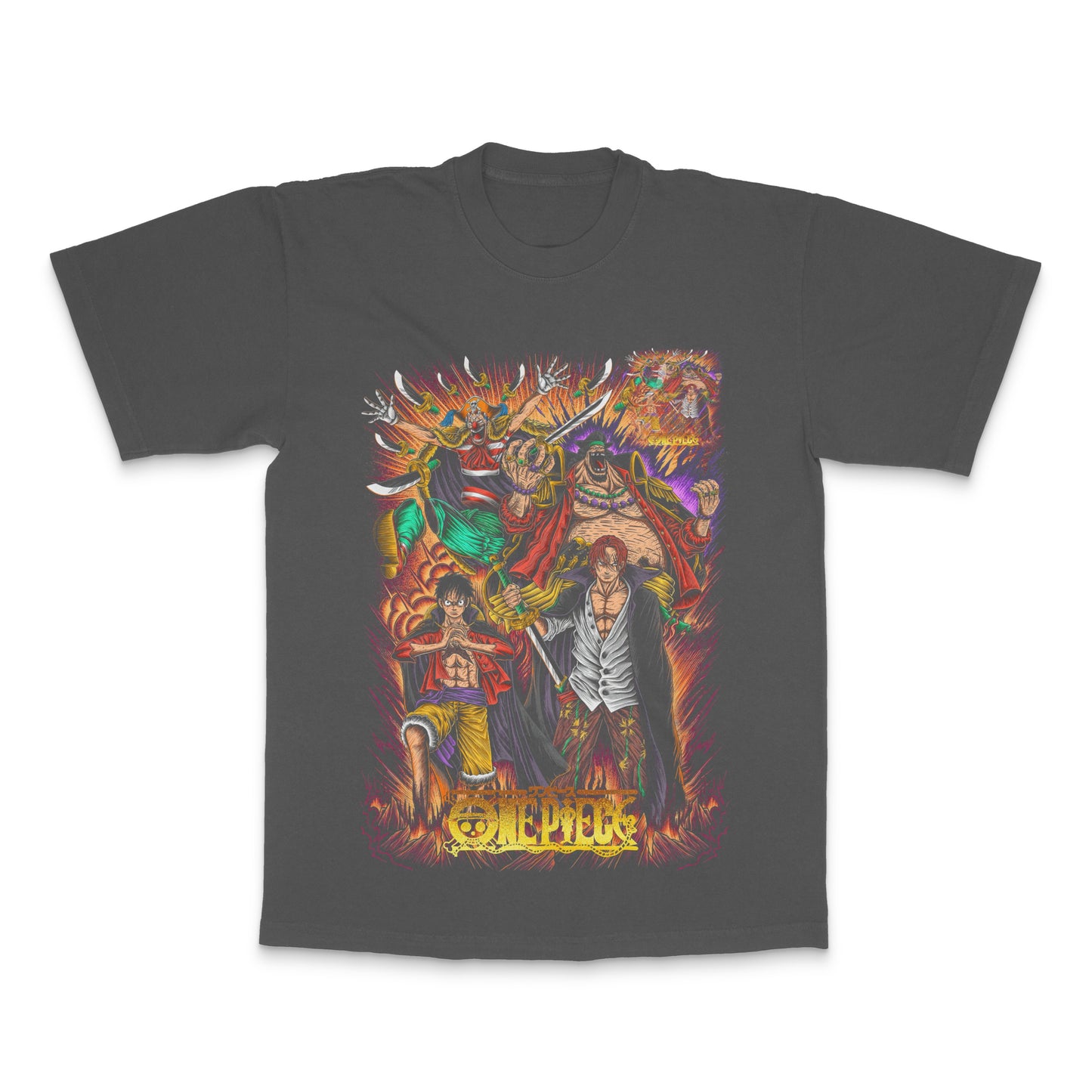 Anime Character Battle Scene Graphic T-Shirt