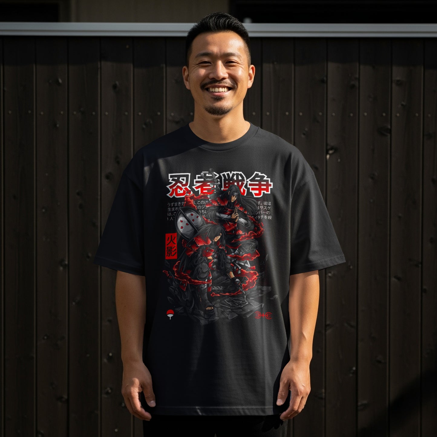 Ninja Warrior Battle Graphic Tee for Men