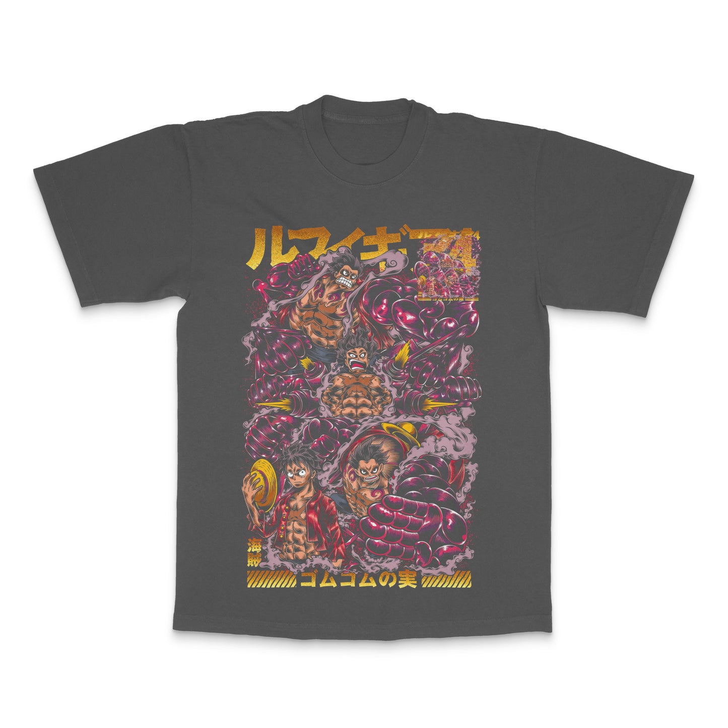 Anime Character Battle Scene Graphic T-shirt