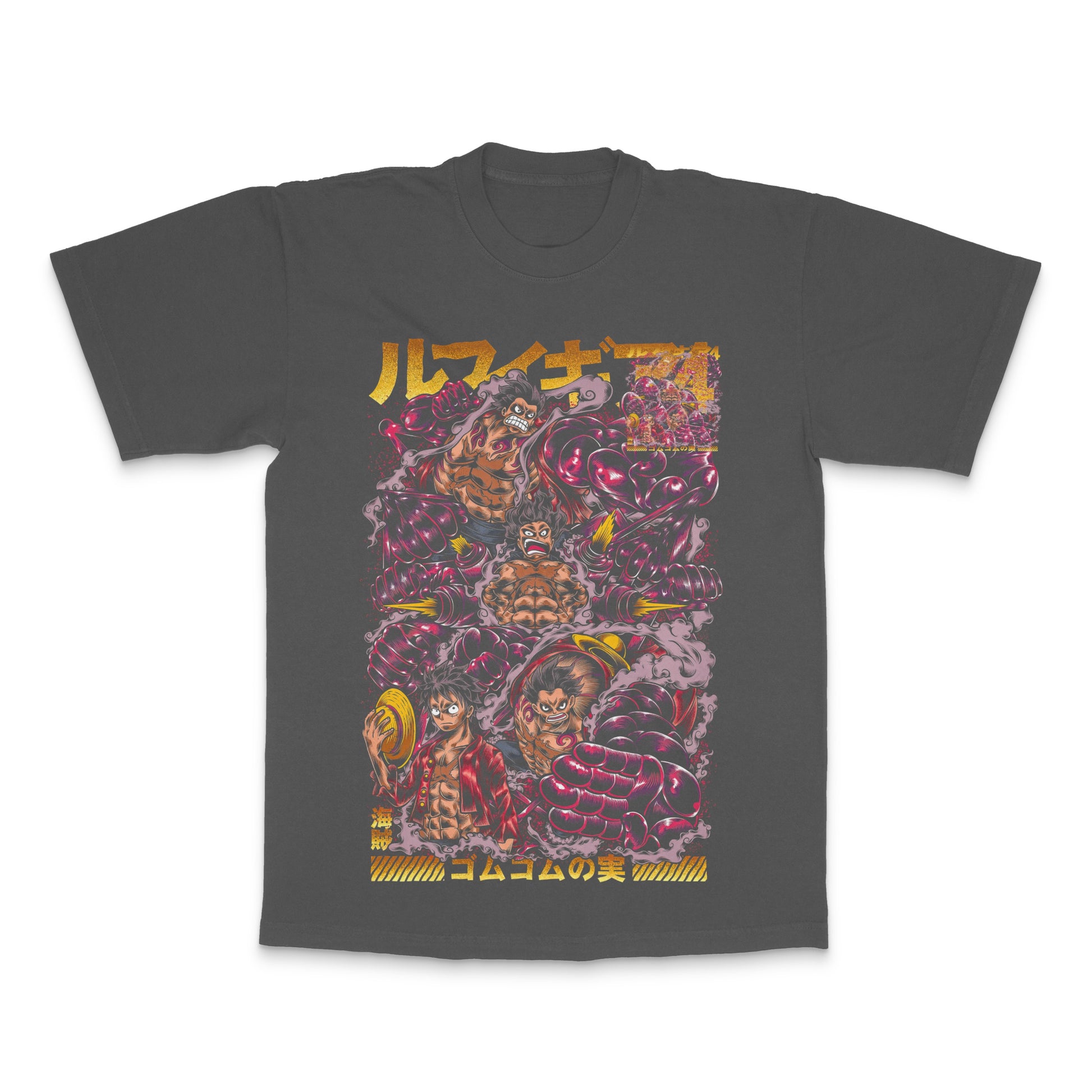 Anime Character Battle Scene Graphic T-shirt